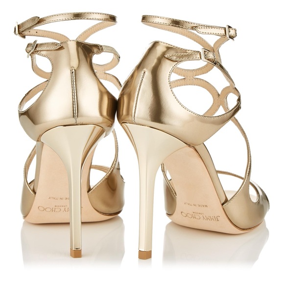 Jimmy Choo - gold Lang 100 sandals, like new! - Picture 2 of 7